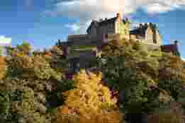 Edinburgh Castle in autumn